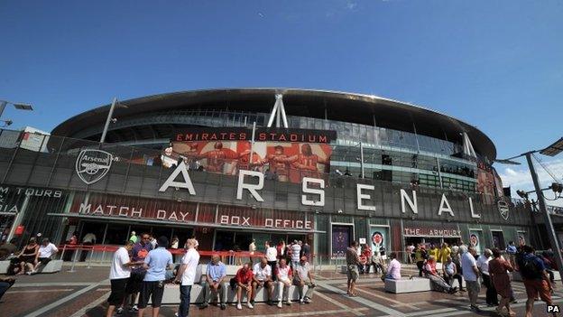 Arsenal's Emirates stadium