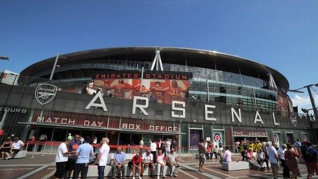 Arsenal's Emirates stadium