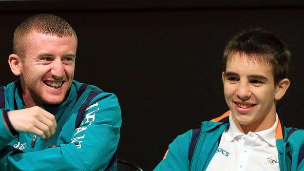 Northern Ireland boxers Paddy Barnes and Michael Conlan