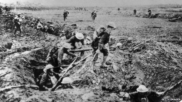 British troops near Arras in March 1917