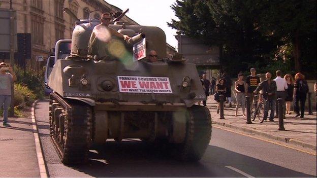 RPZ tank protest