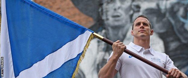 Judo player Euan Burton will carry the Scottish flag at the opening ceremony