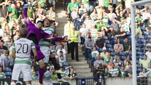 Virgil van Dijk scores for Celtic