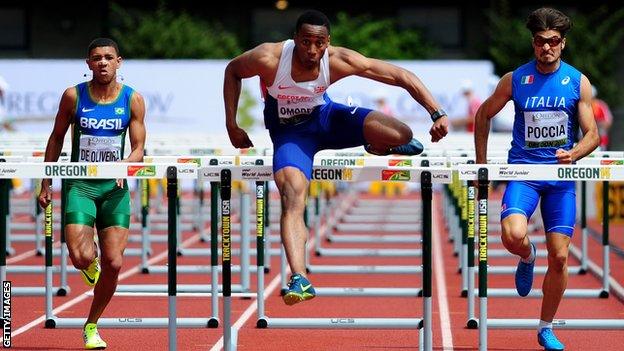 David Omoregie has impressed since dropping decathlon to concentrate on the 110m hurdles