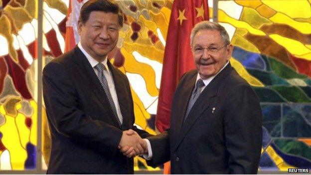 President Xi Jinping's meeting with his Cuban counterpart Raul Castro will boost trade ties, papers say