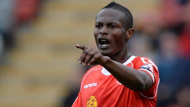 Abdul Osman in action for Crewe