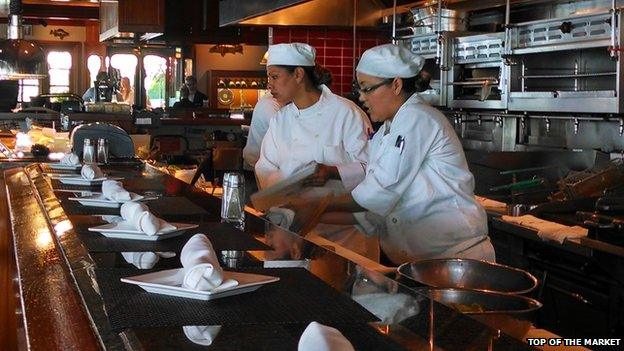 Chefs at the Top of the Market restaurant