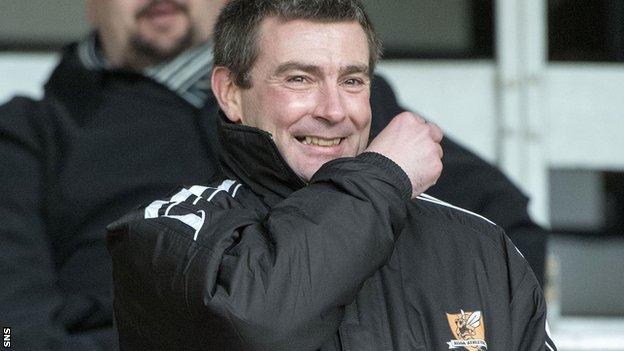 Alloa manager Barry Smith