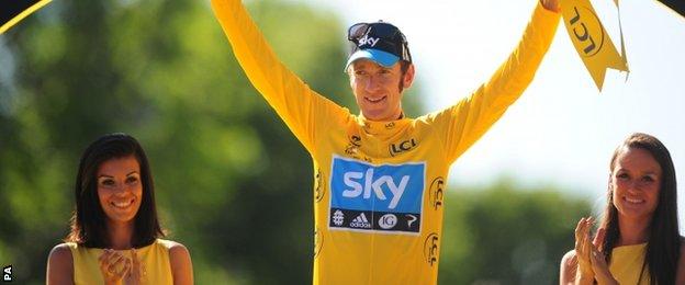 Sir Bradley Wiggins won the Tour de France in 2012