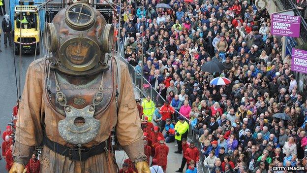 Deep sea diver giant