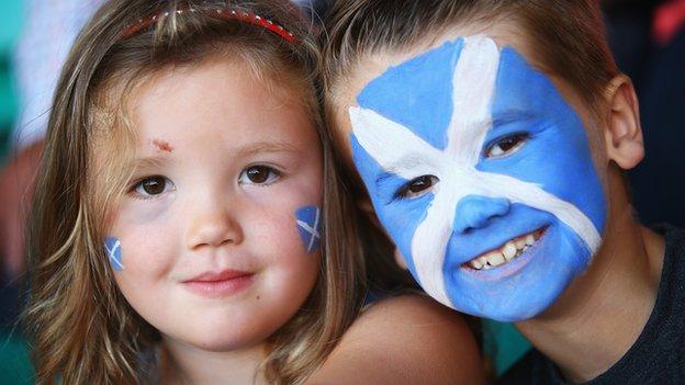 Children at Glasgow 2014 Opening Ceremony