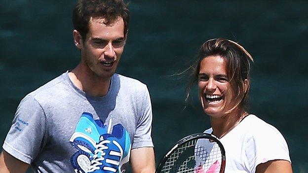 Andy Murray and Amelie Mauresmo