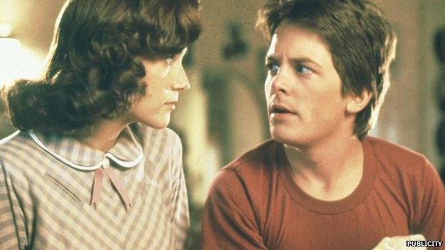 Lea Thompson and Michael J Fox