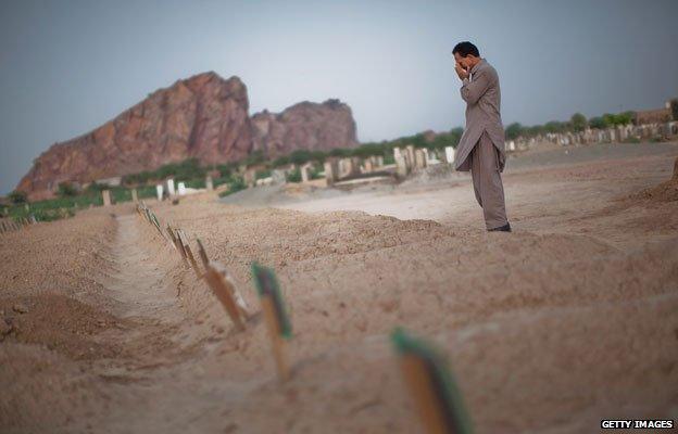 Graveyard in Chenab Nagar for victims of attacks on Lahore Ahmadiyya mosques