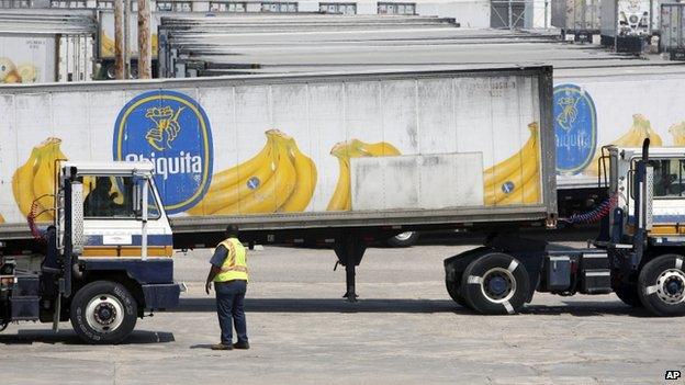 Chiquita trucks were seen in Gulfport, Mississippi, on 28 August 2008