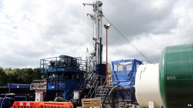 Cuadrilla exploration drilling site in Balcombe