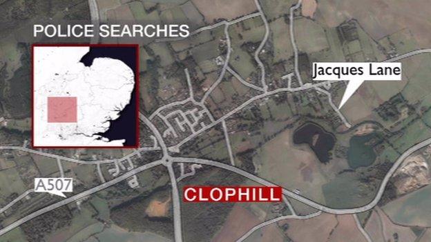 Clophill map