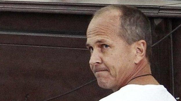 Peter Greste in court (March 2014)