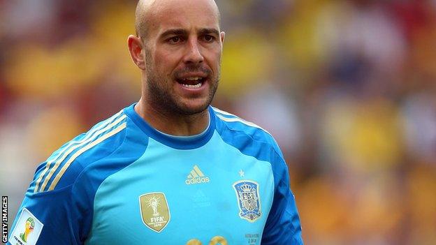 Pepe Reina of Liverpool and Spain