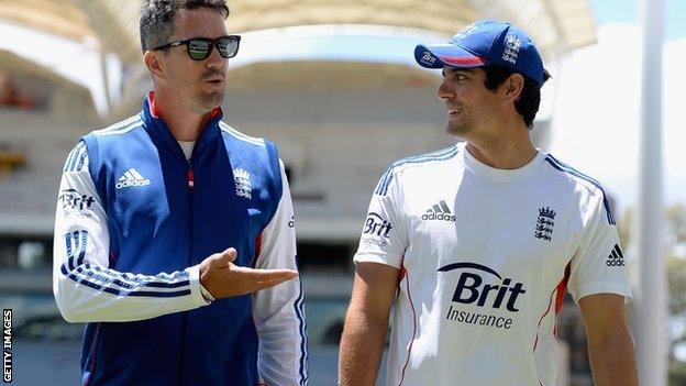 Kevin Pietersen and Alastair Cook