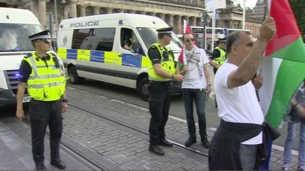 gaza protest in edinburgh