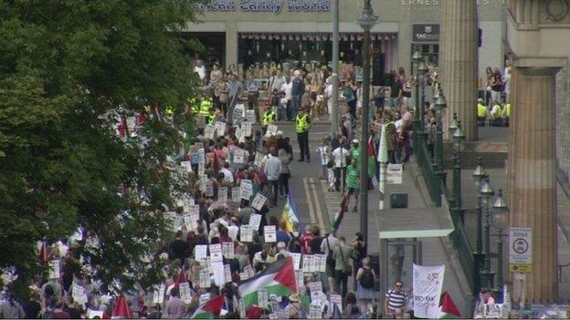 gaza protest in edinburgh