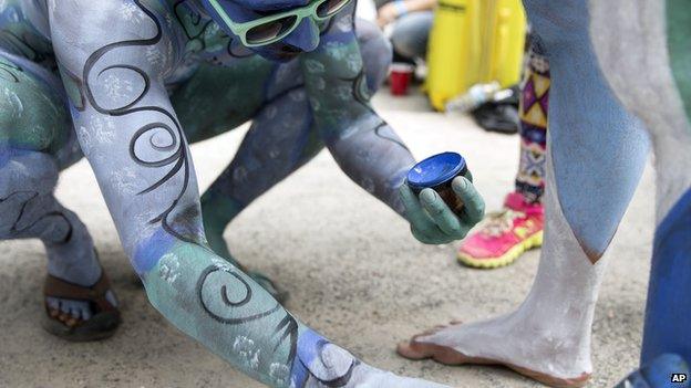 Bodypainting in New York