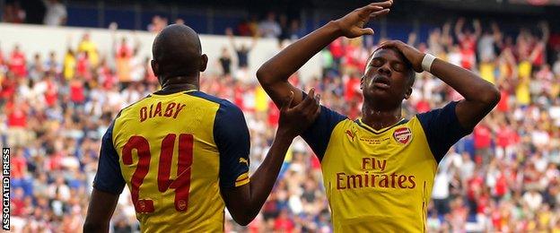 Chuba Akpom and Abou Diaby