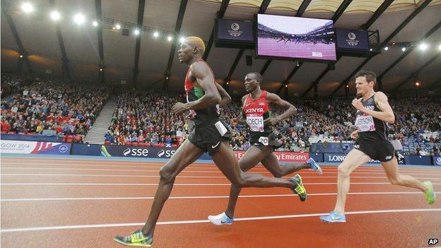 The athletics events start at Hampden