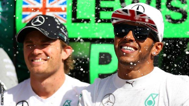 Hamilton and Rosberg