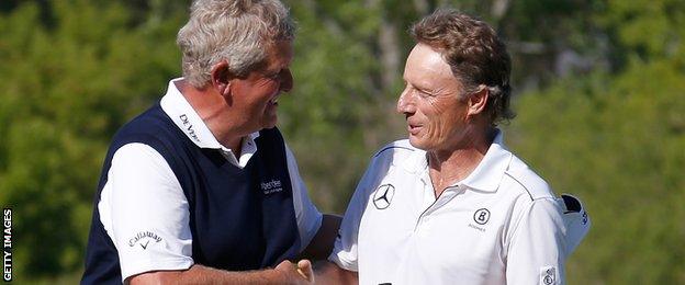 Colin Montgomerie and Bernhard Langer