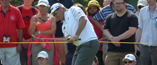 Lee Westwood at The Open, Royal Liverpool Golf Club