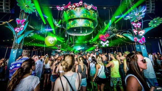 Tomorrowland festival in Belgium