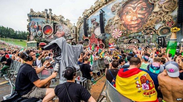 Tomorrowland festival in Belgium