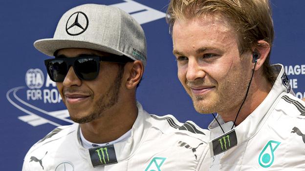 Lewis Hamilton and Nico Rosberg