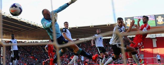 Jay Rodriguez scores for Southampton against Norwich City