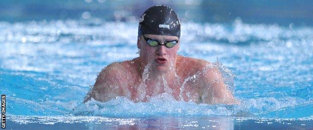 Adam Peaty took silver for England in the 50m breaststroke