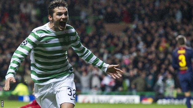 Striker Tony Watt rose to prominence with his goal in the victory over Barcelona