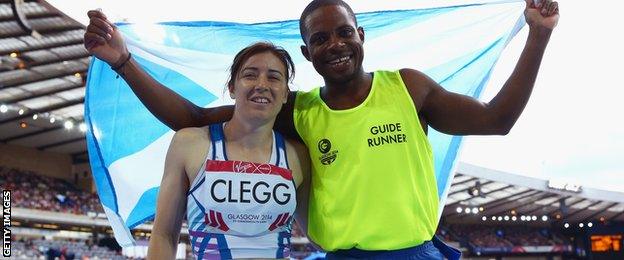 Libby Clegg and Mikail Huggins