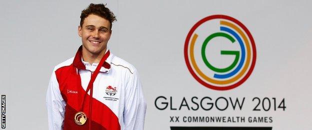 England's Ollie Hynd with his gold medal