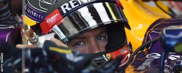 SEBASTIAN VETTEL in the car at the Hugarian Grand Prix