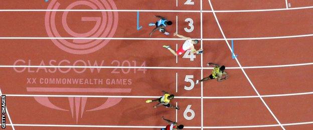 Kemar Bailey-Cole wins with Adam Gemili second at Glasgow 2014