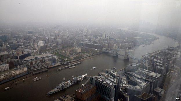 Smog over London