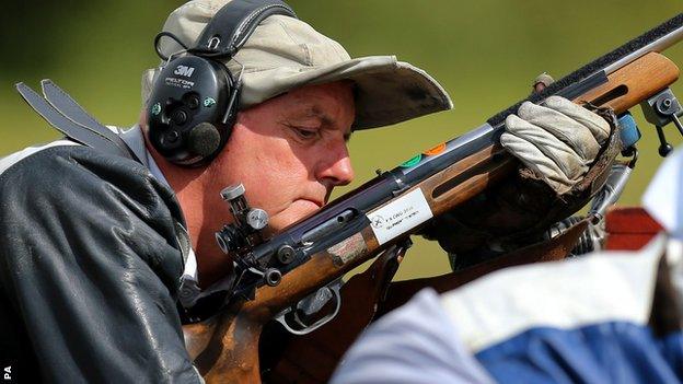 David Calvert competing in Tuesday's full bore event