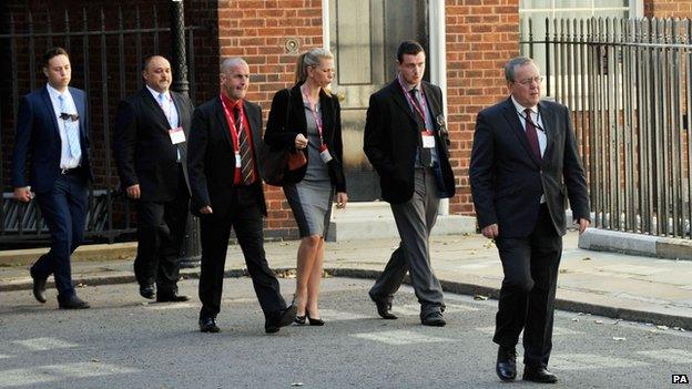 MH17 relatives in Downing Street