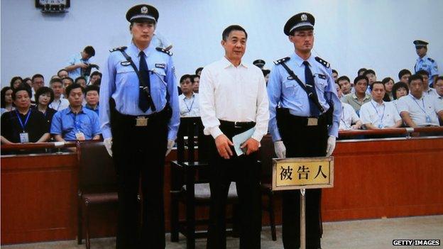 Bo Xilai appears in court in 2013