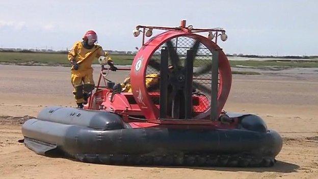 Avon Fire and Rescue Service hovercraft