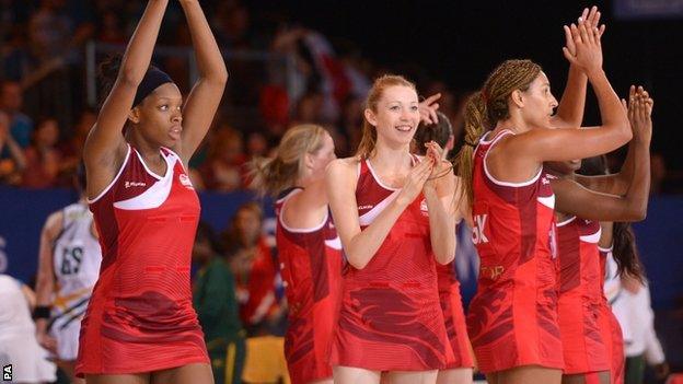 England's netball team