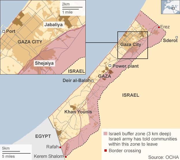 Map of Gaza