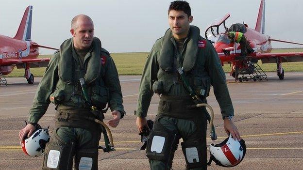 Flt Lt Mike Ling and Flt Lt Dave Montenegro